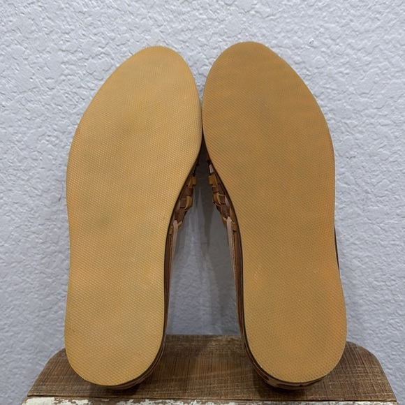 Nisolo Men’s Huarache Saddle Brown Colorblock Sandals Size 12.5 - Picture 7 of 8